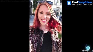 Red-haired Scarlett Johansson fucks with a black man [Deepfakes] wpop allpop